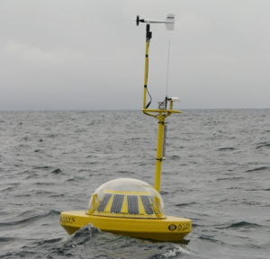 Wave monitoring buoy deployed as part of the WCWCP (image from Axys Technologies website)