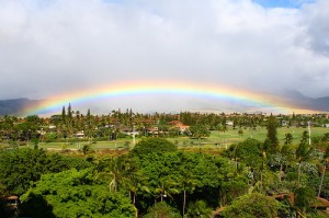 picture of rainbow in Hawaii